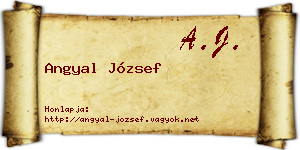 Angyal József névjegykártya